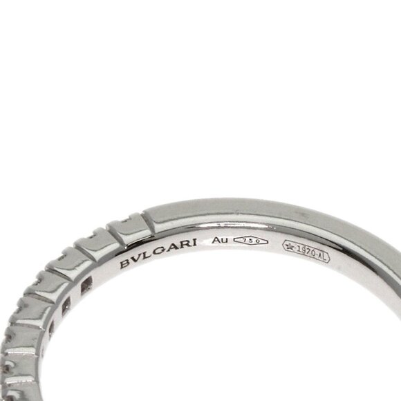 BVLGARI 18k White Gold Diamond Ring - Picture 6 of 9